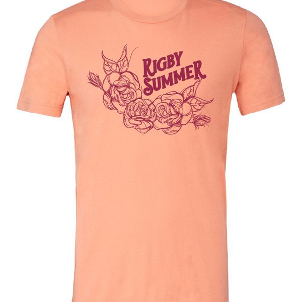 VINTAGE ROSE TEE - Sunset