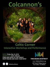 Free! COLCANNON’S Celtic Corner — Interactive Workshop and Performance