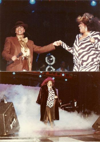 Miss Patti Honay! She draped her full-length mink around me right before I went on stage. She is just Fabulous!
