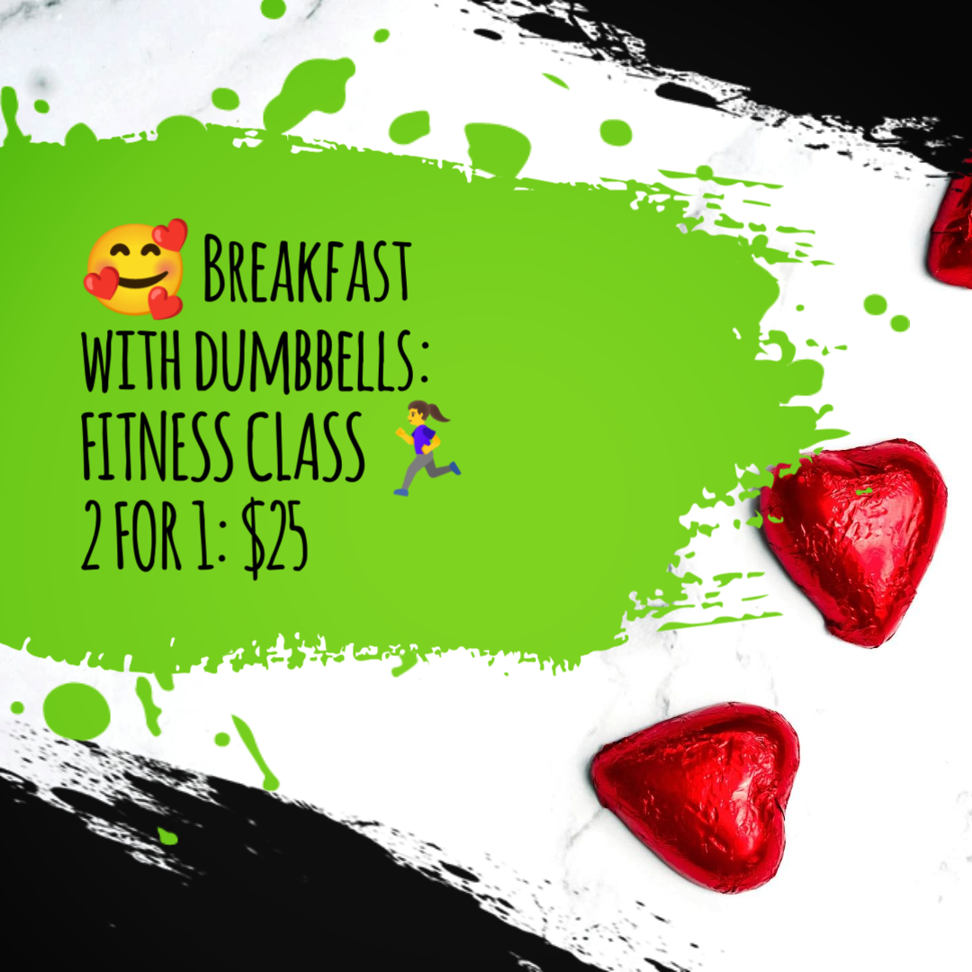 Breakfast with Dumbbells: Fitness Class For 2