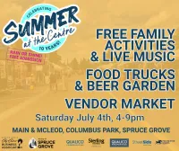 Summer at the Centre:  Spruce Grove’s Night Market Series