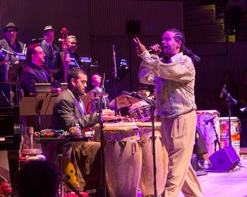 With John Santos and Sextet, Jerry Medina, Sandra Garcia Rivera and Orlando Torriente at SF Jazz Center.

