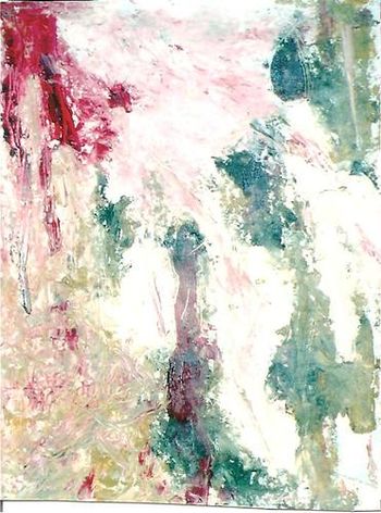 Cookin' at the Continental, 1997, oil on paper, 23.5" x19"
