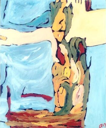 Cello suite 4, 2001, oil on canvas, 10" x 12"
