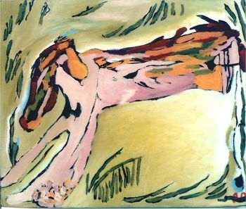 Cello suite 3, 2001, oil on canvas, 10" x 12"
