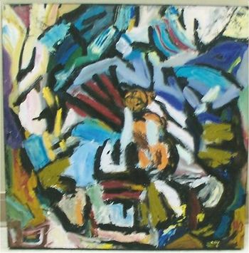 Broken Butterfly, 2004, oil on canvas, 24" x 24"
