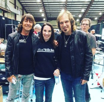 with Bryan Hitt & Dave Amato of REO Speedwagon
