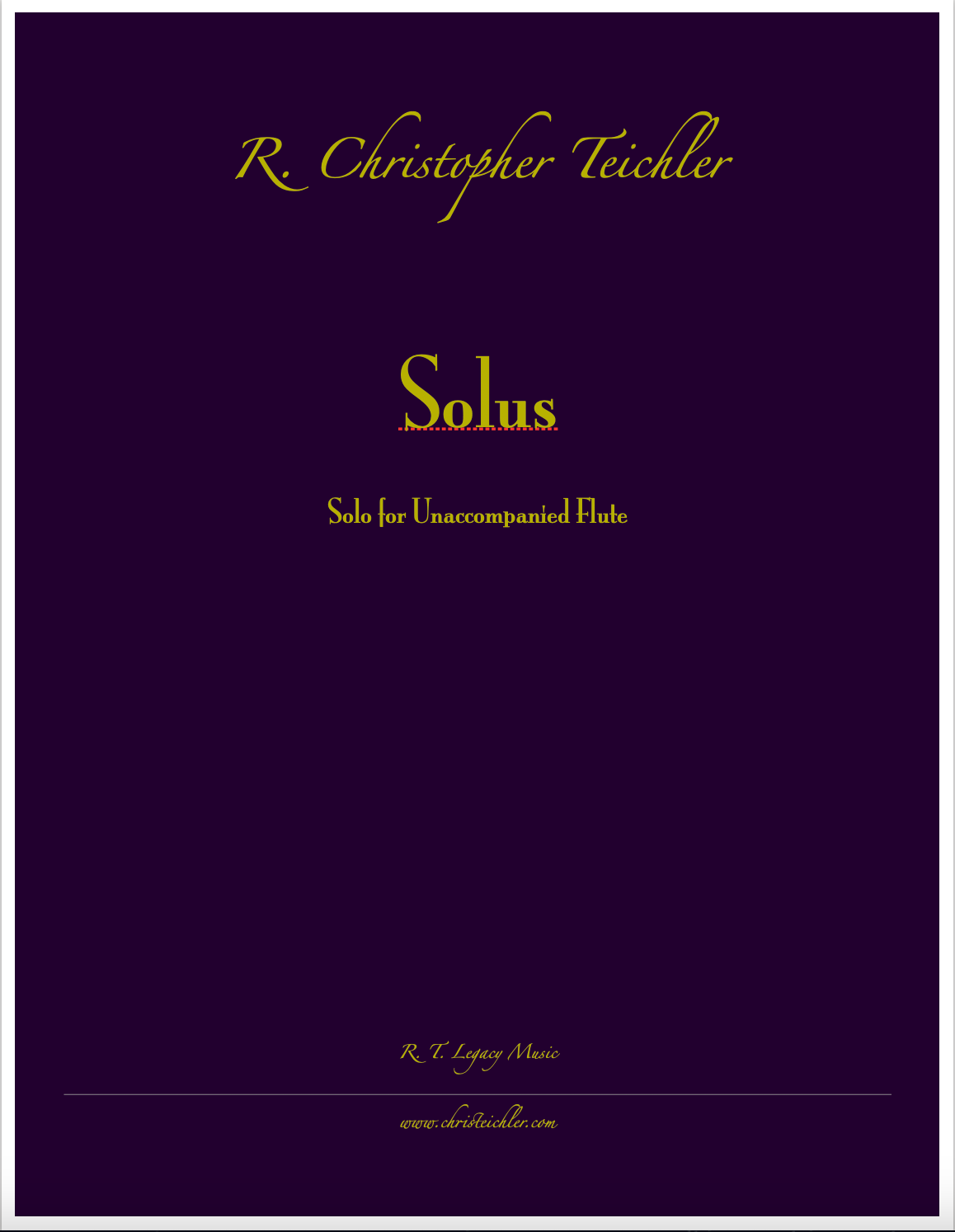 Solos (Solo Flute, E-Print) 