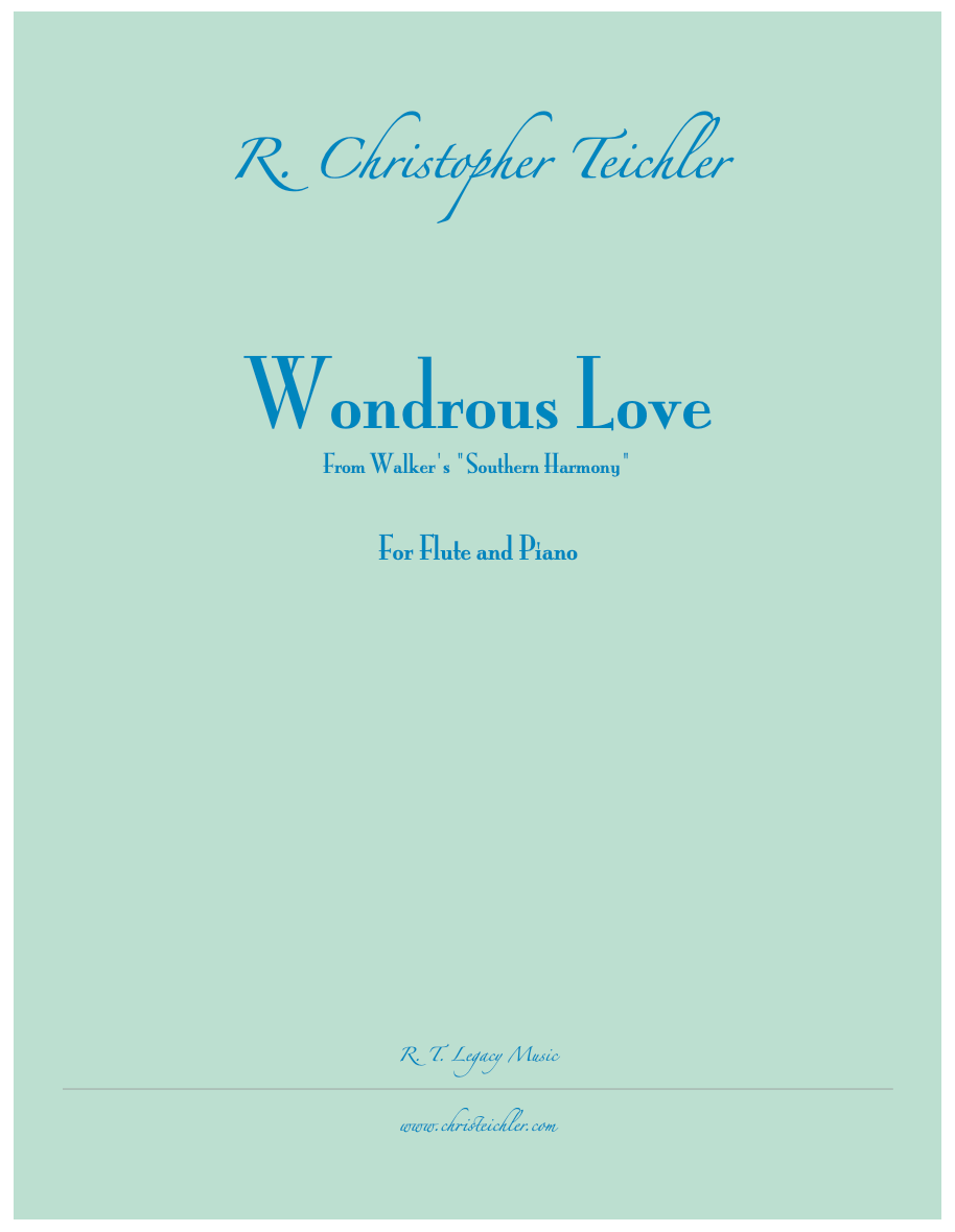 Wondrous Love - Flute and Piano (E-Print) 