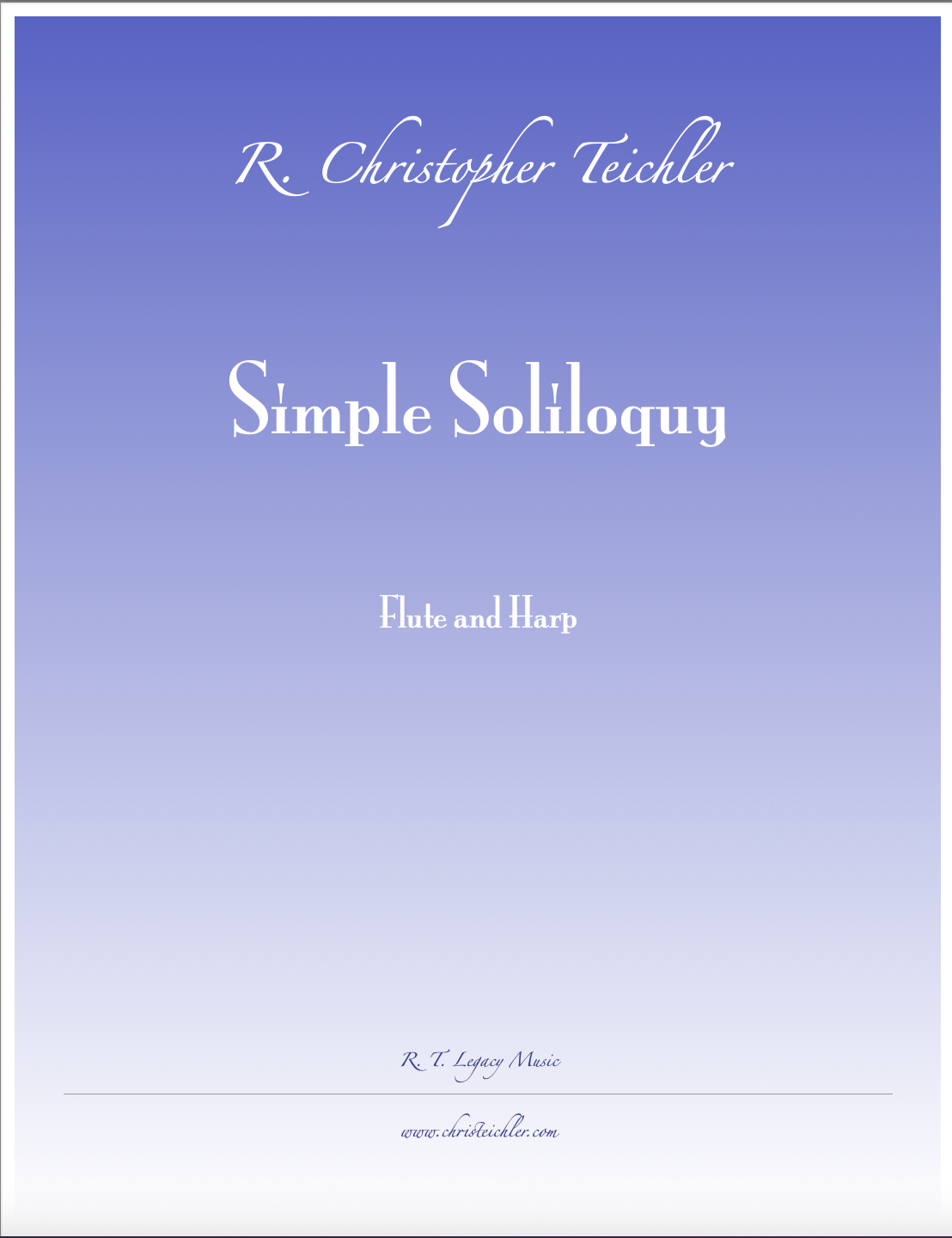 Simple Soliloquy - Flute and Harp (E-Print) 