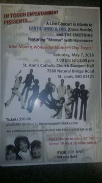 EWF TRIBUTE SHOW feat. PLUSH Band's Dana Austin!!! 