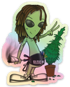 Spitts Alien Holographic Sticker