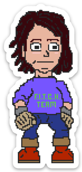 64 Bit Spitts Sticker