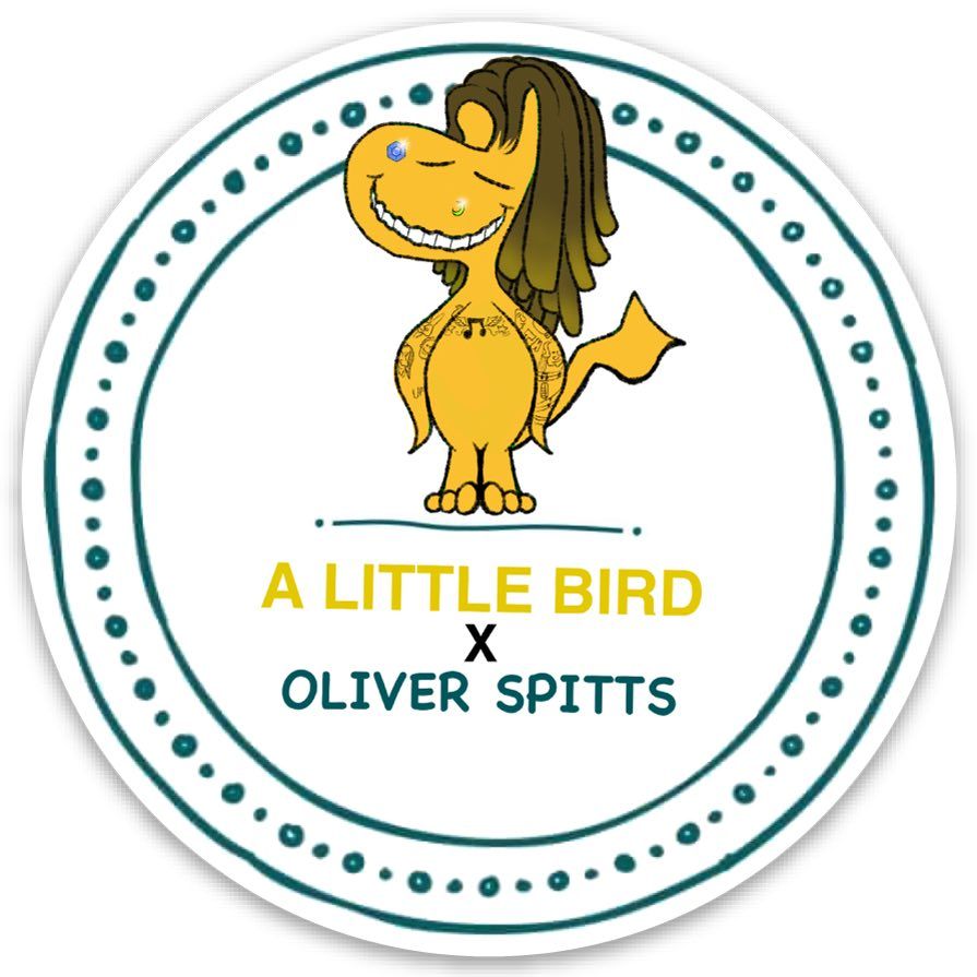 A Little Bird x oliver spitts Sticker