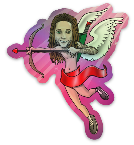 Give Me Your Love Holographic Sticker