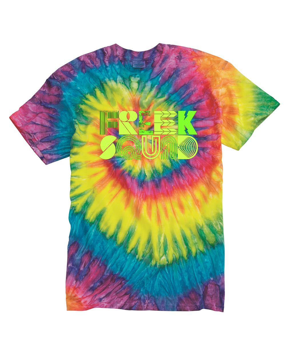 FREEK SQUAD TIE-DYE, GLOW-PRINT TEE