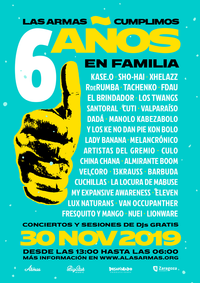 Las Armas celebra su 6º aniversario con más de 40 artistas