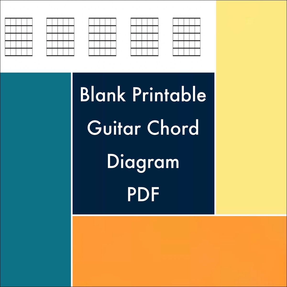Blank Guitar Chord Diagrams