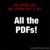All the PDFs for the 2021 She Shred Lesson Riff Challenge