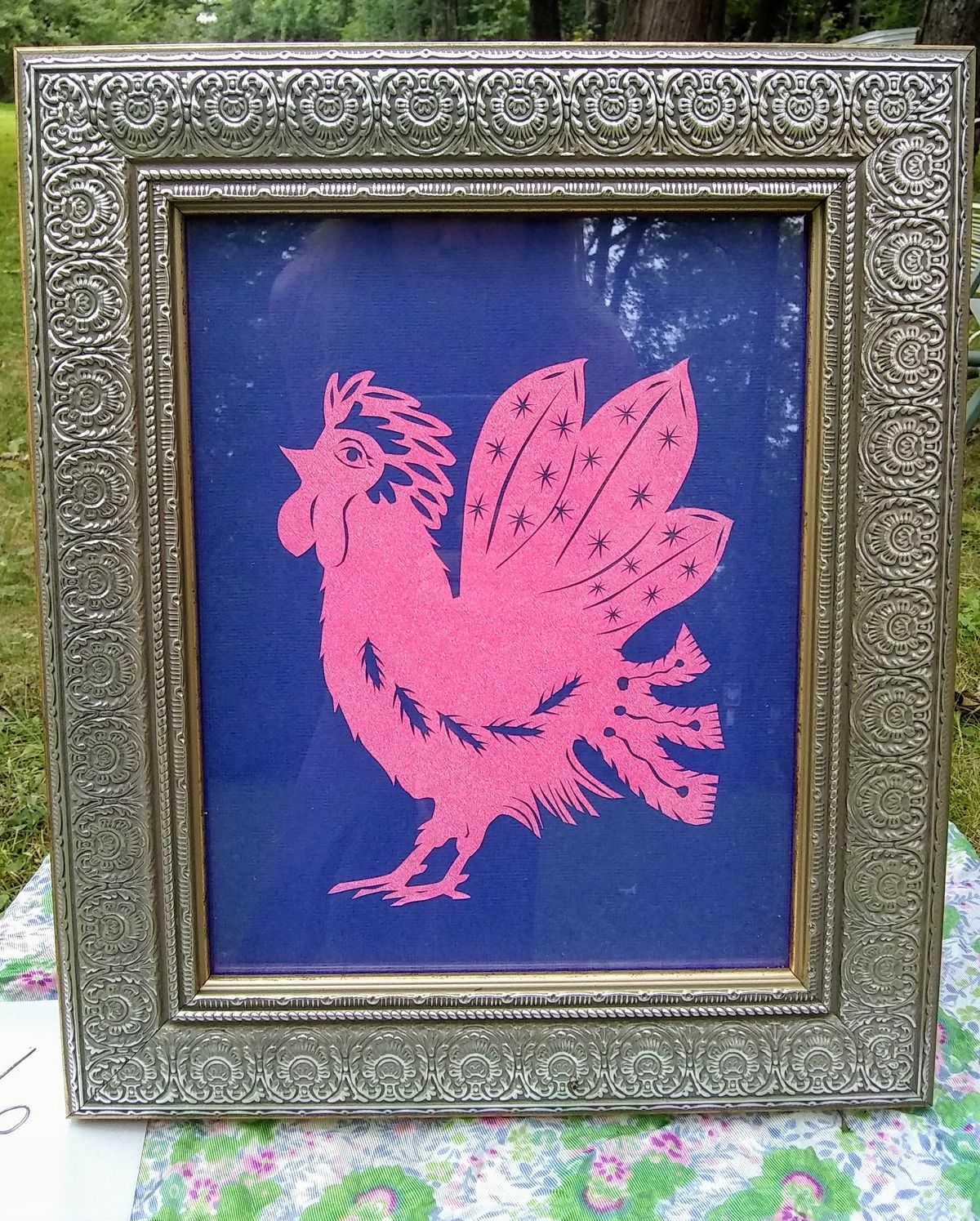 Pandemic Chicken #6- Pink