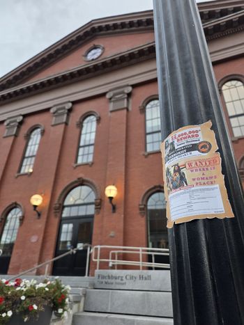 Tag Quest Installation at Fitchburg City Hall: Wanted Poster Tribute to Assataa Shakur as A Free Black Woman. Rest In Power to a Legend
