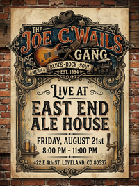 East End Ale House: The Joe C. Wails Gang