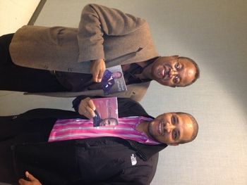 McLeod and Noel Goring with his new Christmas CD "Christmas Interpretations"
