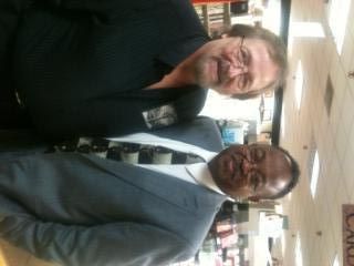 McLeod with Mike at Jesus Books and Gifts
