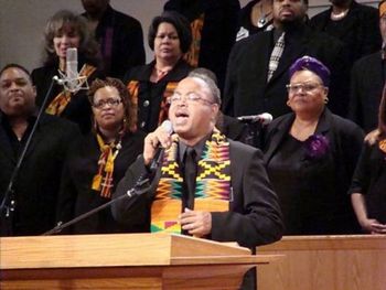 Singing at Senator Robert Menendez’s program “Standing on the Shoulders of Giants
