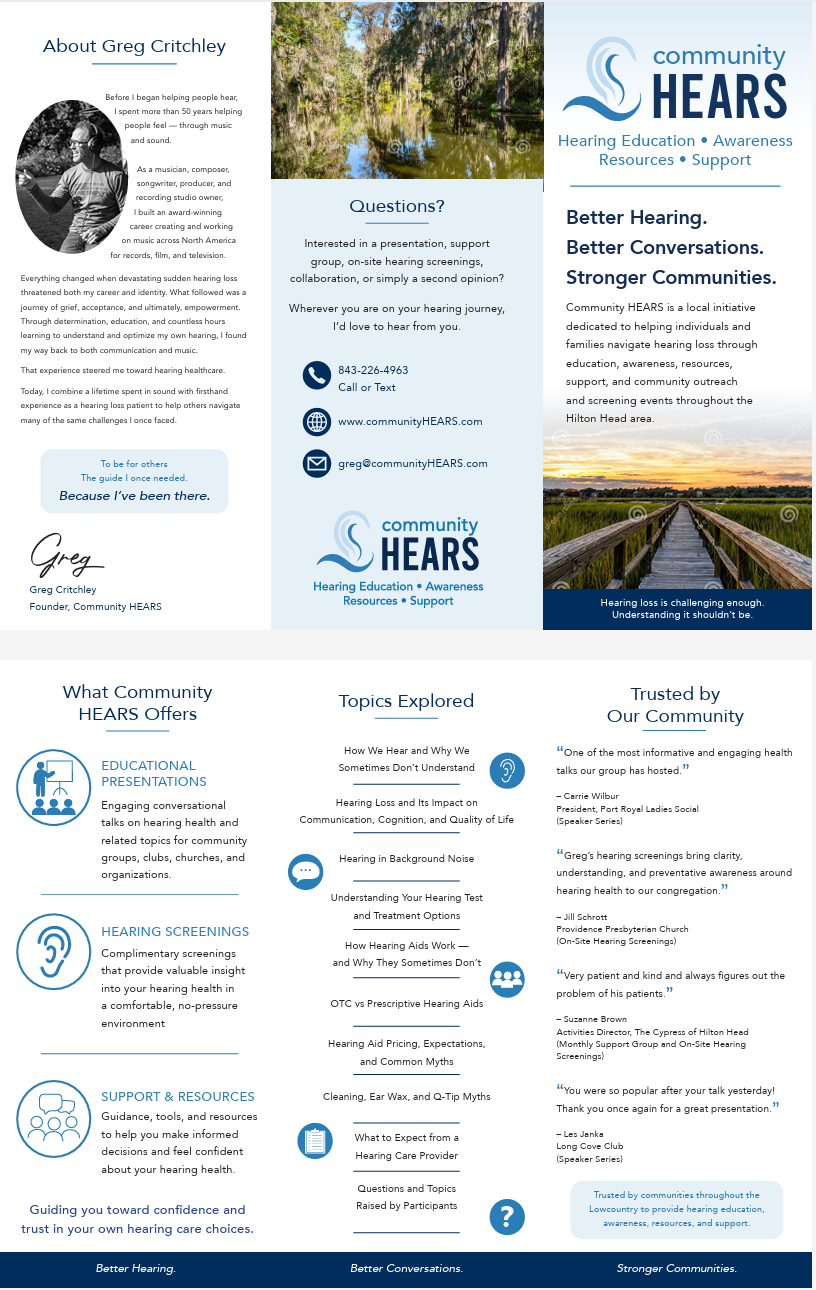 Download the Community HEARS Brochure