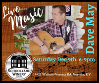 Dave May Solo Acoustic at Schoolyard Winery