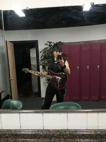 Back Stage Warming Up
