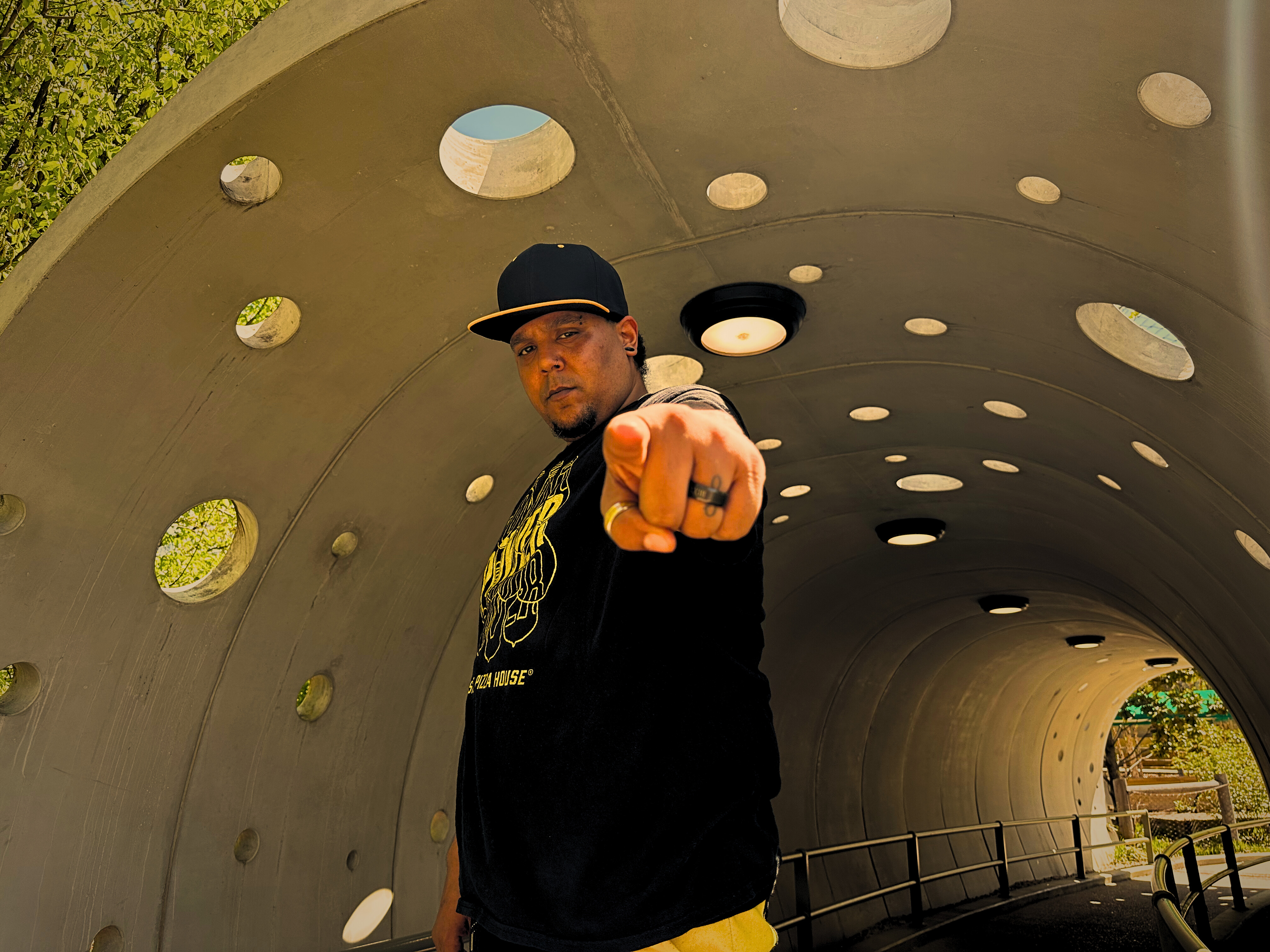 S. Capone aka Mike Cole, Rapper, Singer, Songwriter, Entrepreneur from Tulsa, Ok, picture taken at The Gathering Place on Riverside Dr. in Tulsa, Oklahoma