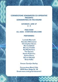 CORNERSTONE SONGWRITER CO-OPERATIVE SONGWRITERS IN THE ROUND