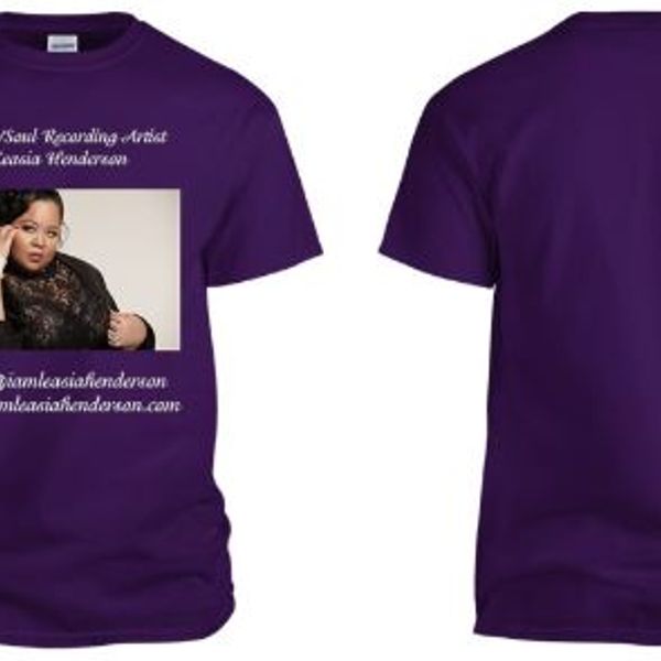 Leasia Henderson - Signature Tee (Purple, Front Design)