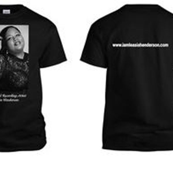 Leasia Henderson - Signature Tee (Black, Back Design)