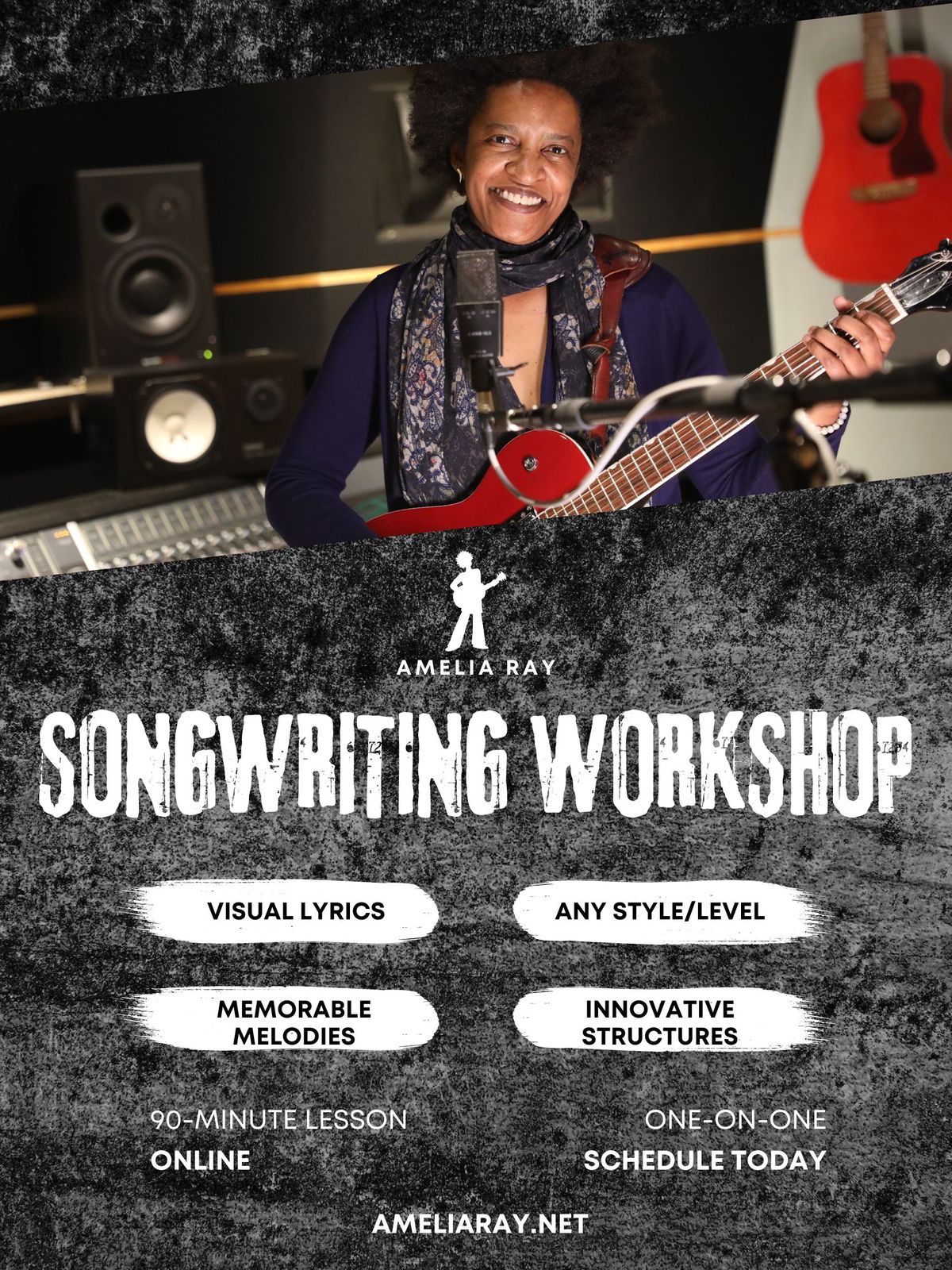 90-minute online songwriting workshop