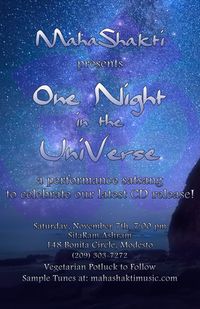 MahaShakti performance Kirtan: the new One Night In the UniVerse cd release party