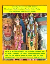 The Annual SitaRam Ashram Rockin' Kirtan and Vegetarian/Vegan Potluck Party