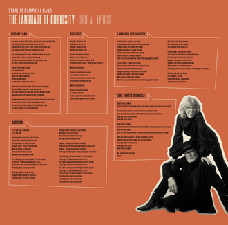 Starlite Campbell Band  - The Language of Curiosity - inner sleeve side A