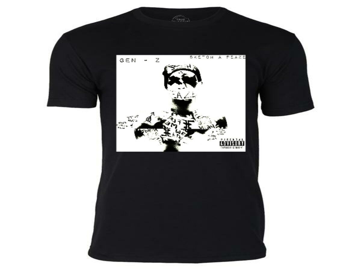 Sketch A Peaze Official Gen - Z Album T - Shirt 