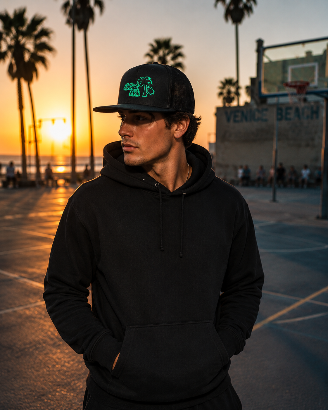 SoCal EV's 6 Panel Flat Bill Hat