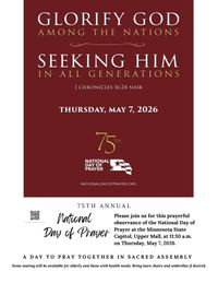 National Day of Prayer Gathering at the Minnesota State Capitol