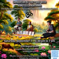 SANKIRTAN AT THE PARK WITH RAAS LEELA KIRTANA!