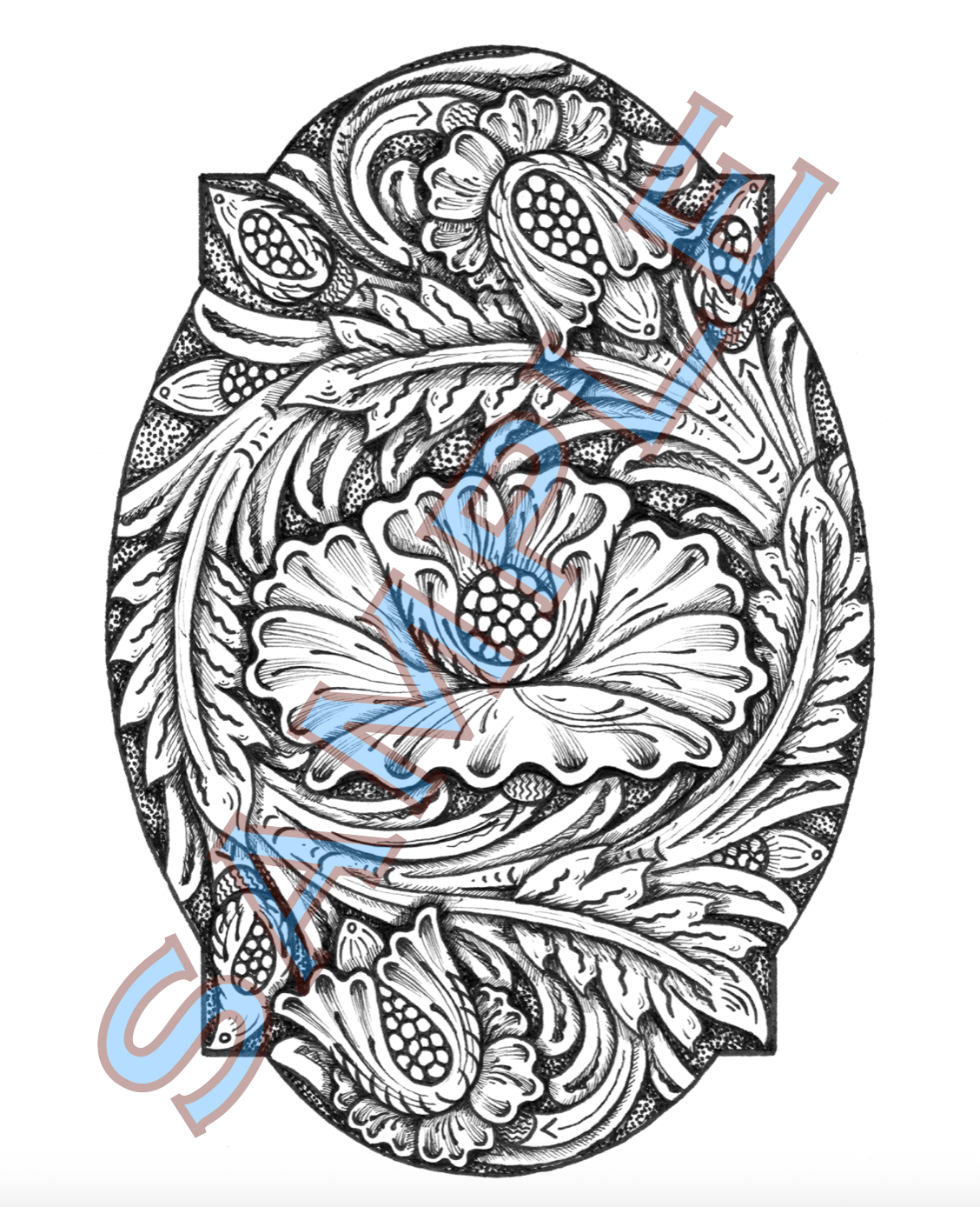 Cup Flower--"Seeds" notecard single