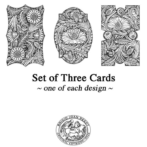 Set of 3 "Seeds" notecards 