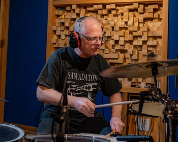 Eric Kurtzrock recording "Glass Shatters"
