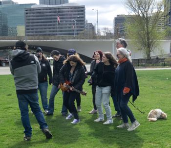 Filming "Glass Shatters" video in Pittsburgh, PA
