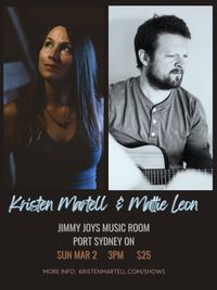 Kristen Martell & Mattie Leon at Jimmy Joys Music Room