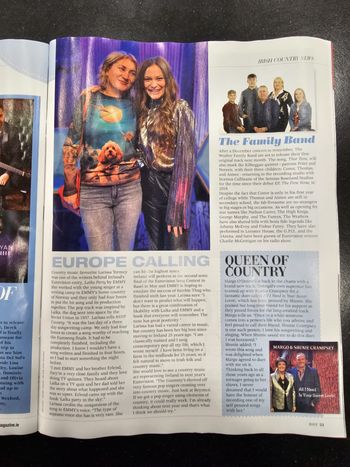 The Wrafter Family Band in the Spring 2025 edition of RSVP Country magazine.
